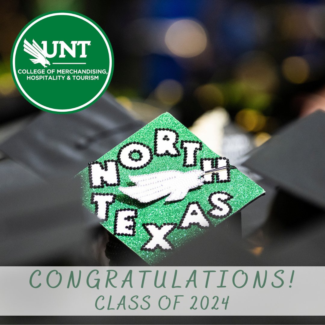 CMHT Graduate Class of 2024! Today is your day!
Congratulations on your graduation! 
We at CMHT are forever proud of you.
Never stop soaring! 🦅💚
#untcmht #unt2024 #untproud