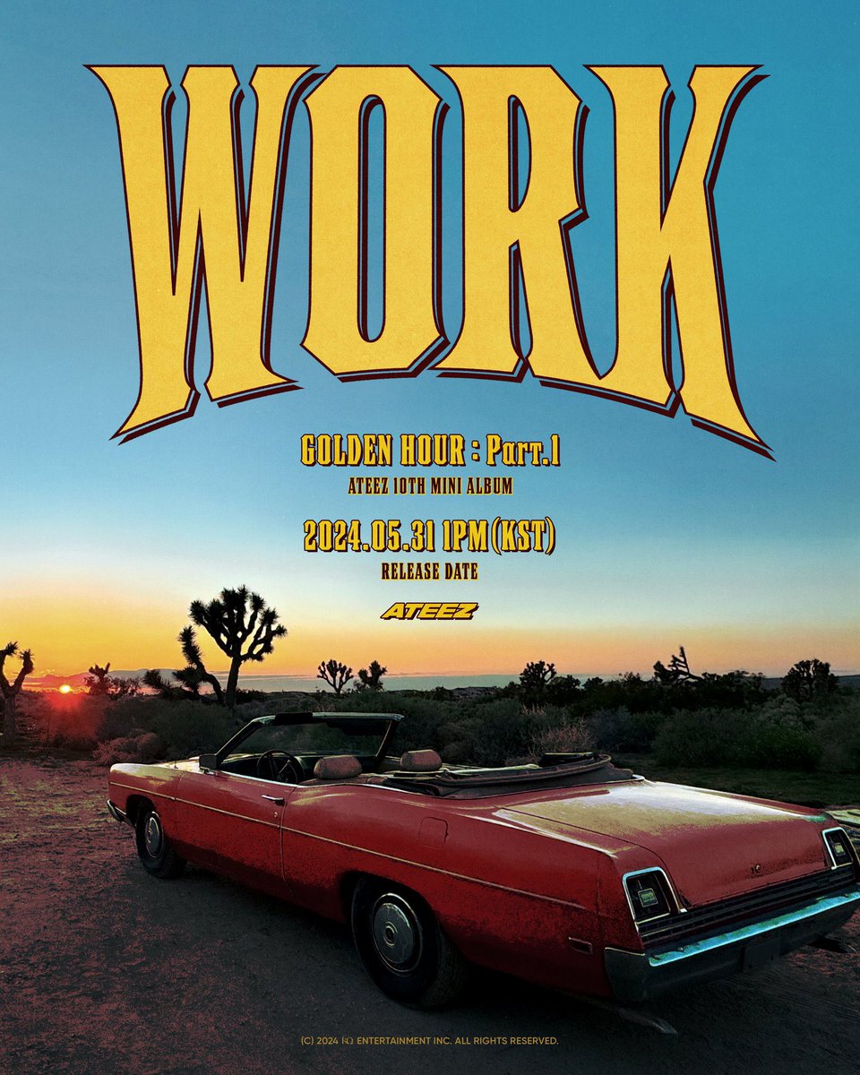 ATEEZ unveils the title track poster for ‘WORK.’ Out May 31st.