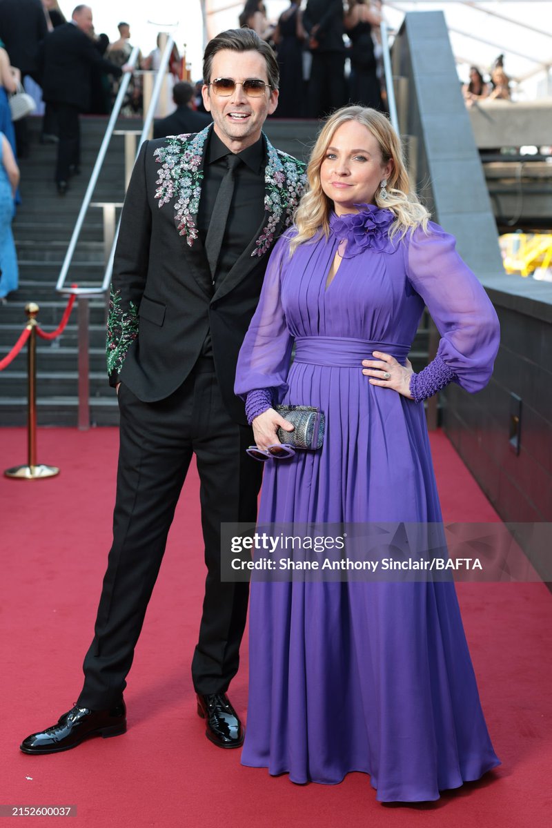 #DavidTennant and Georgia Tennant attend the 2024 #BAFTATVAwards
