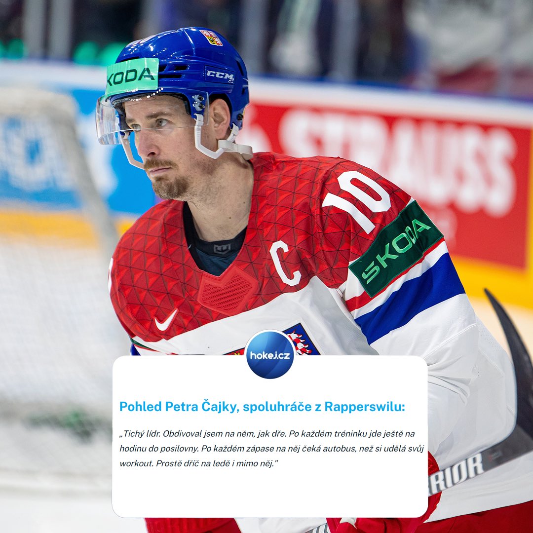 1️⃣1️⃣ šampionátů, 4️⃣ olympiády i Světový pohár! Jak byste charakterizovali kapitána Romana Červenku? 🤩 📸 Jakub Knap 📲 hokej.cz/kabina-vzhlizi… #hokejcz #repre #narodnitym