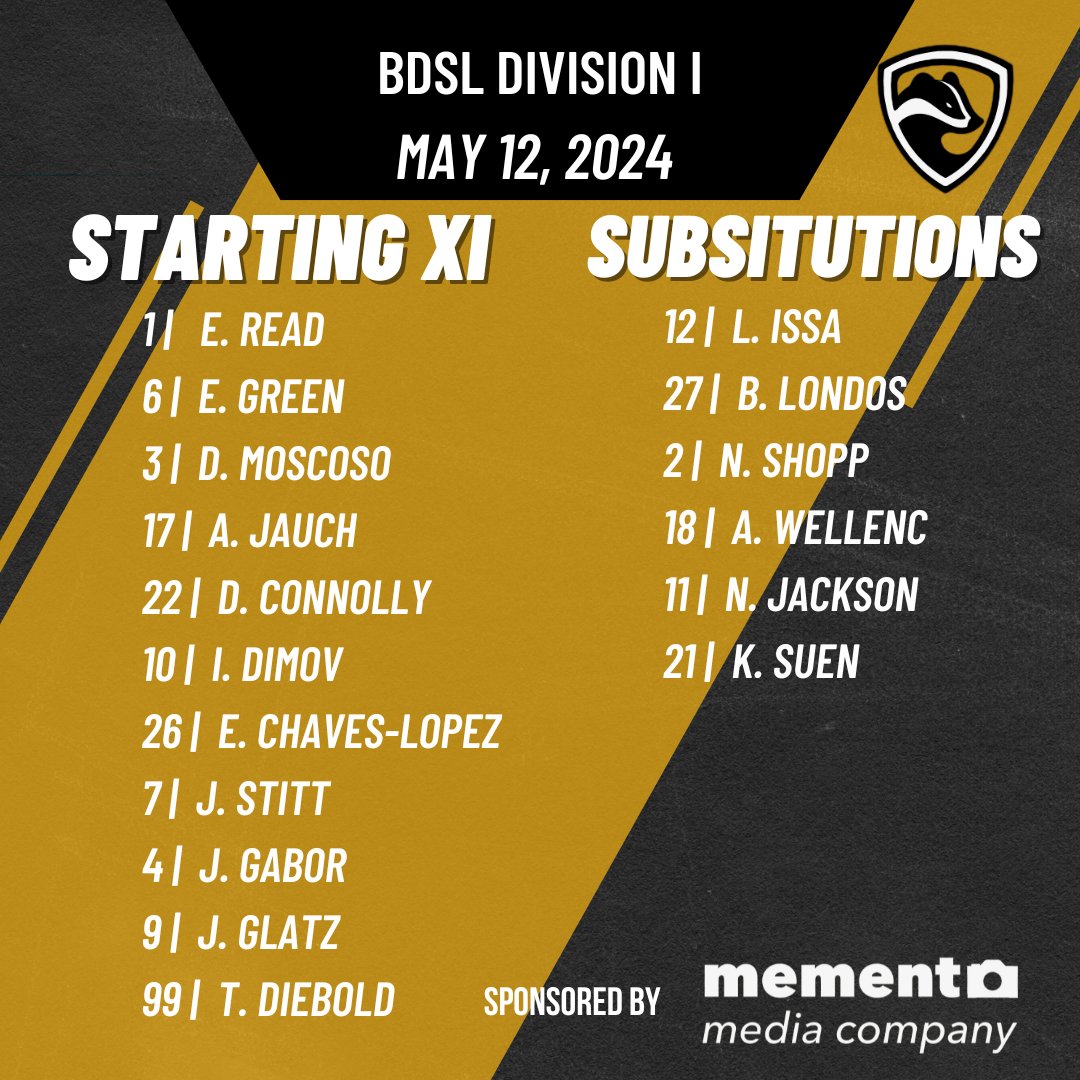 Honey Badgers (@hb_bdsl) on Twitter photo It's our first matchday of the 2024 season! This evening we take on <a href="/StingraysFC/">Stingrays FC</a> under the lights and possibly also under the Northern Lights. Looking forward to this one - here's how we will line up, sponsored by Memento Media Company. It's our first matchday of the 2024 season! This evening we take on <a href="/StingraysFC/">Stingrays FC</a> under the lights and possibly also under the Northern Lights. Looking forward to this one - here's how we will line up, sponsored by Memento Media Company.