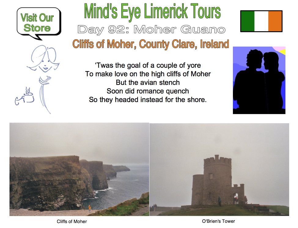 #Limerick #entertainment #humor #store #CliffsofMoher #Clare #guano #lovers #OBriensTower zazzle.com/store/mindseye…