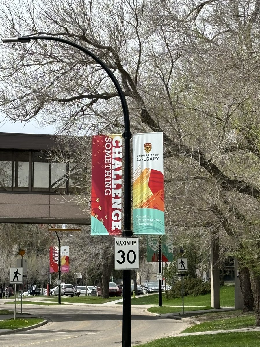 Oh U of C. I’m going to “Say Something” as an alumnus, former faculty, & a neighbour. I have a pin w/ U Calgary motto: 'Mo shuile togam suas' “I will lift up mine eyes” 🙄 So I did. Nice banners 🤔 Do something to stand w/ those who challenge & disrupt the status quo in ☮️