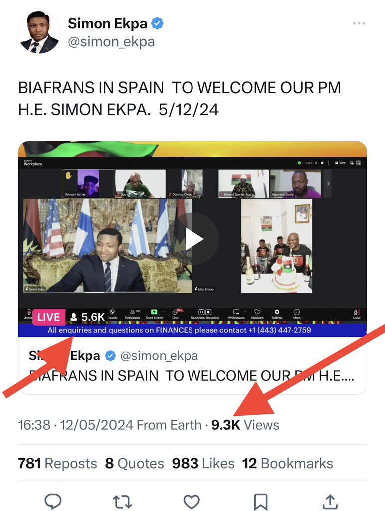Live from Biafra Liaison Spain 🇪🇸 @BiafraRGIE