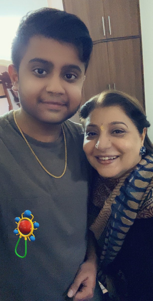 Happy Mother's Day to @punamsidhu — my window to the world literally and figuratively. Loved seeing her light up with joy as a Snapchat filter progressively turned me from the man I am now back into her little boy! I guess we’ll always be babies to our mommas ❤️
