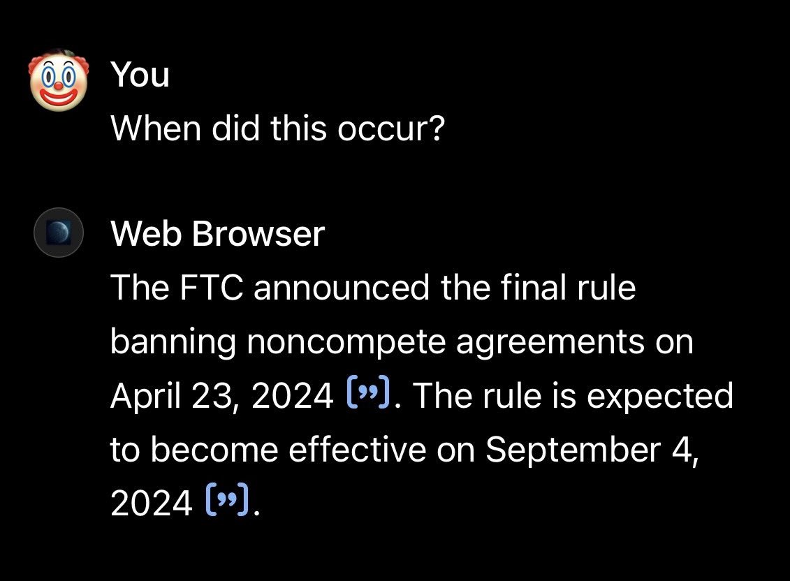 GOOD NEWS!
The FTC has banned noncompete agreements nationwide in the U.S..  
(I just confirmed this on ChatGPT-WebBrowser Mode.)