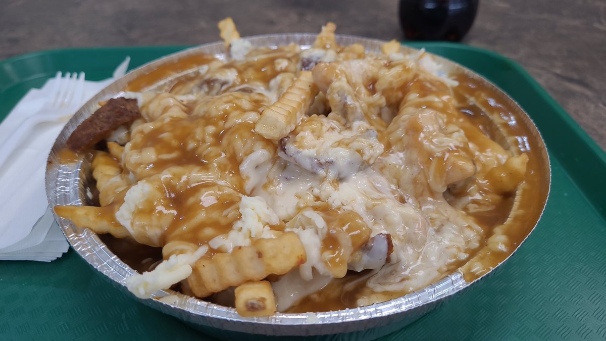 A large beef Donaire poutine for lunch.