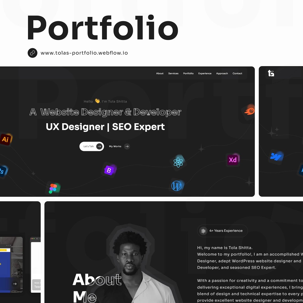 Excited to share my new portfolio website showcasing my latest projects! Check it out for a glimpse into my design journey. 

tolas-portfolio.webflow.io

#Portfolio #DesignInspiration #CreativeWork #WebDesign #GraphicDesign #UXUI #DigitalPortfolio #DesignPortfolio #CreativeJourney