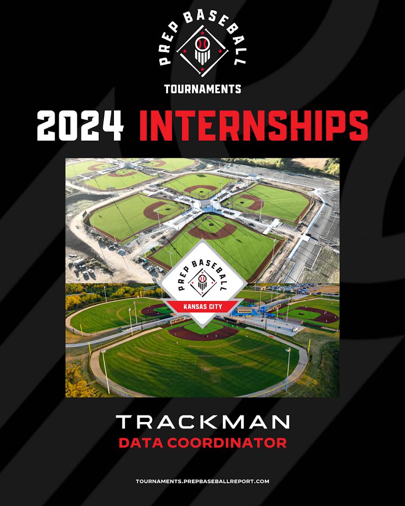 🗣️ 🆕 @PBRTournaments is hiring! Interested in gaining valuable experience as a @TrackmanBB Data Coordinator at our state-of-the-art complexes in @PrepBaseballKC? Apply below! 💻 👉 loom.ly/y9XouVo