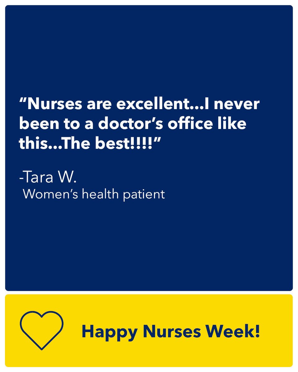 Our nurses give everything they have 365 days a year, and every single day they make us proud. Thank you for bringing excellence to work every day. Happy Nurses Week! #NursesWeek