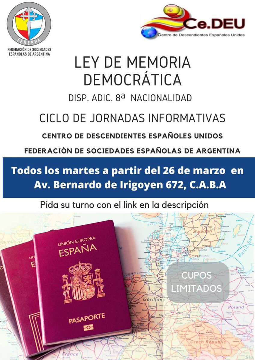 ASESORAMIENTO GRATUITO.  en FEDESPA, Av. Bernardo de Irigoyen 672
Turnera abierta, con turno previo  

darturnos.com/TurnosCedeu/47…