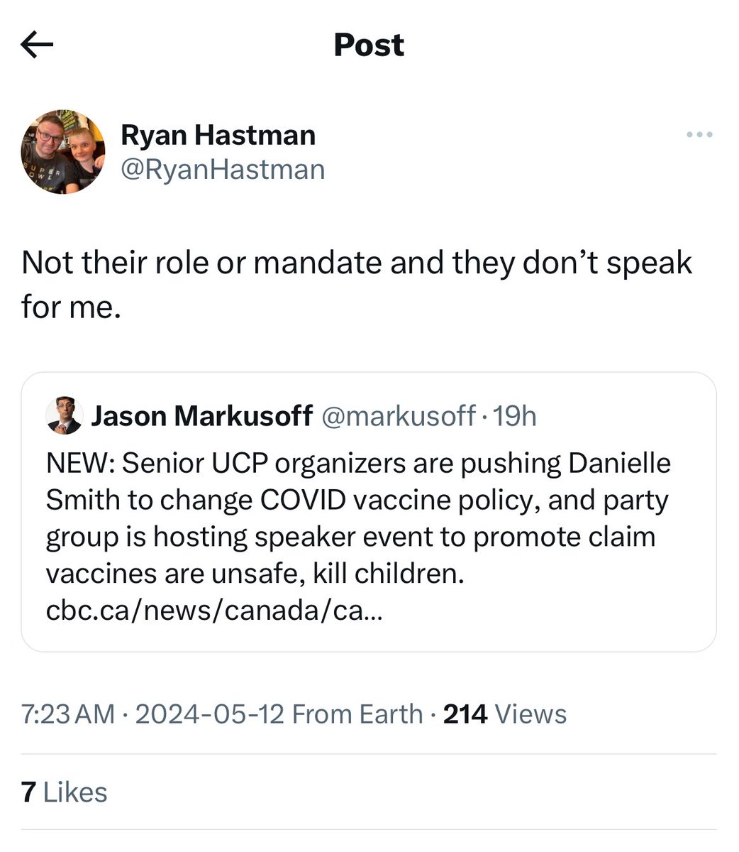 Barootes and Hastman are both longtime UCPers, and both were senior aides to Premier Danielle Smith before the last election. Both out swing at party’s push to get Smith to change vaccine policy. Story: cbc.ca/amp/1.7200703