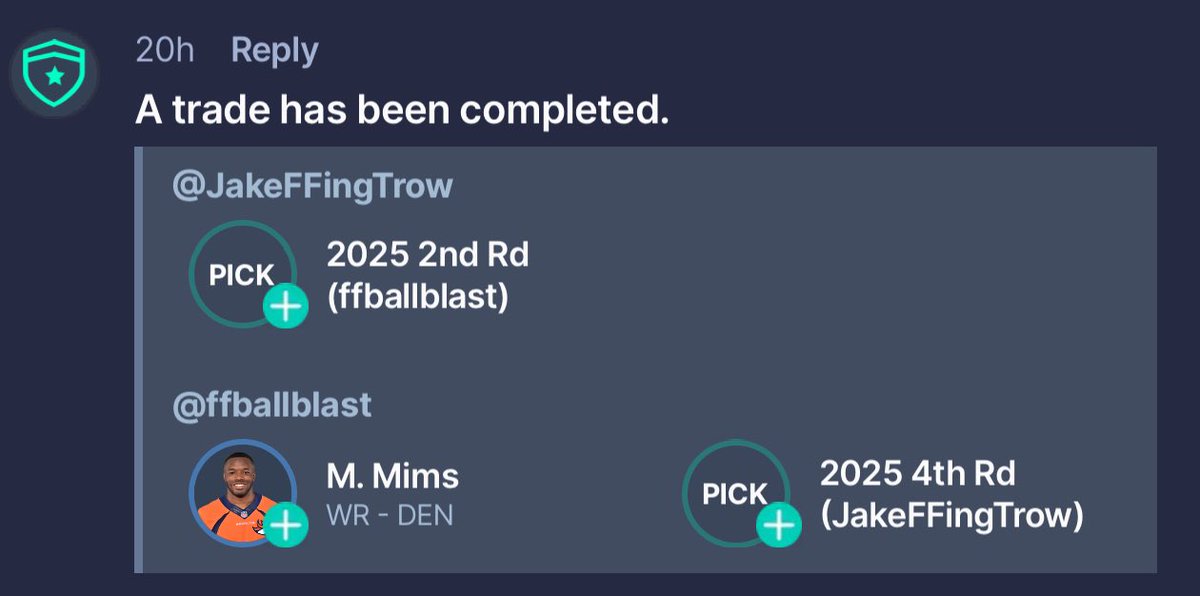 I am still trading for Marvin Mims AMA (Cc: @JakeTrowbridge)