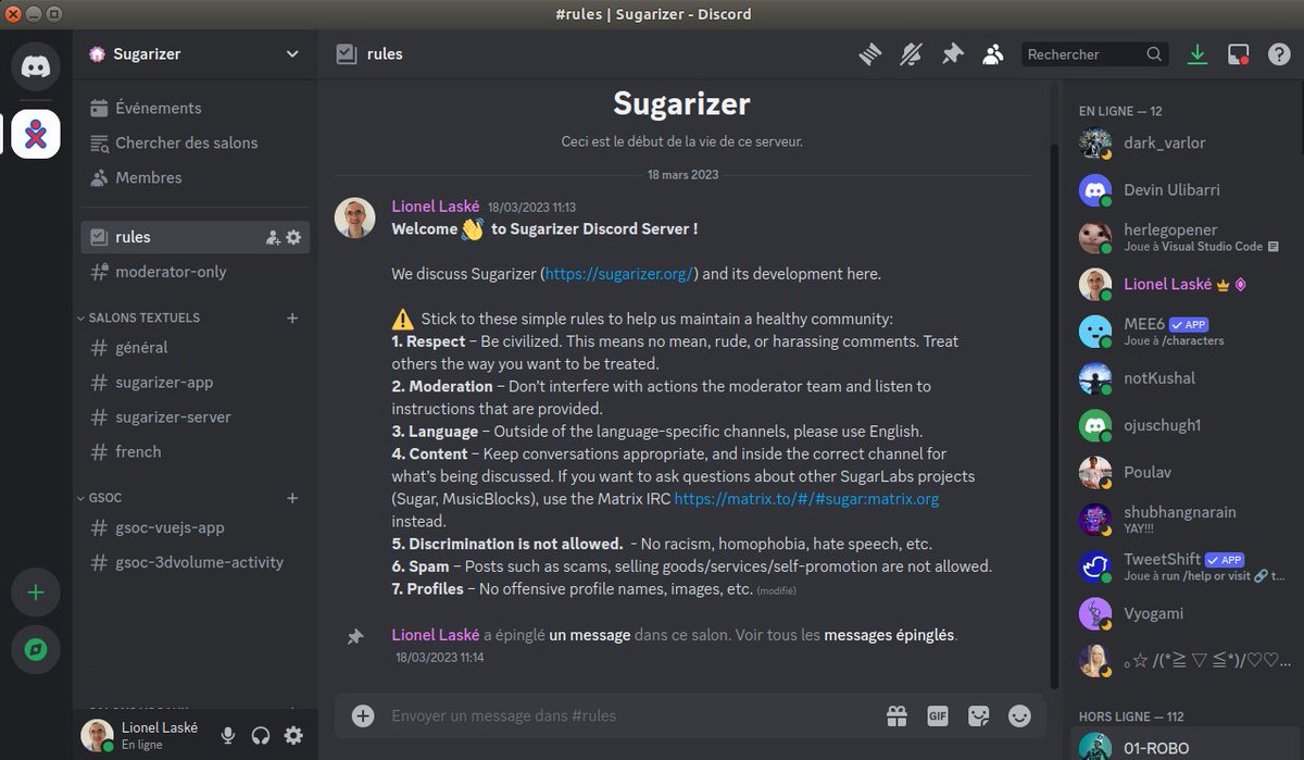 <a href="/SugarizerApp/">Sugarizer</a> has an active community of more than 100 people 👥! Want to contribute or ask questions about Sugarizer? 💬 Join us now on sugarizer.org/discord