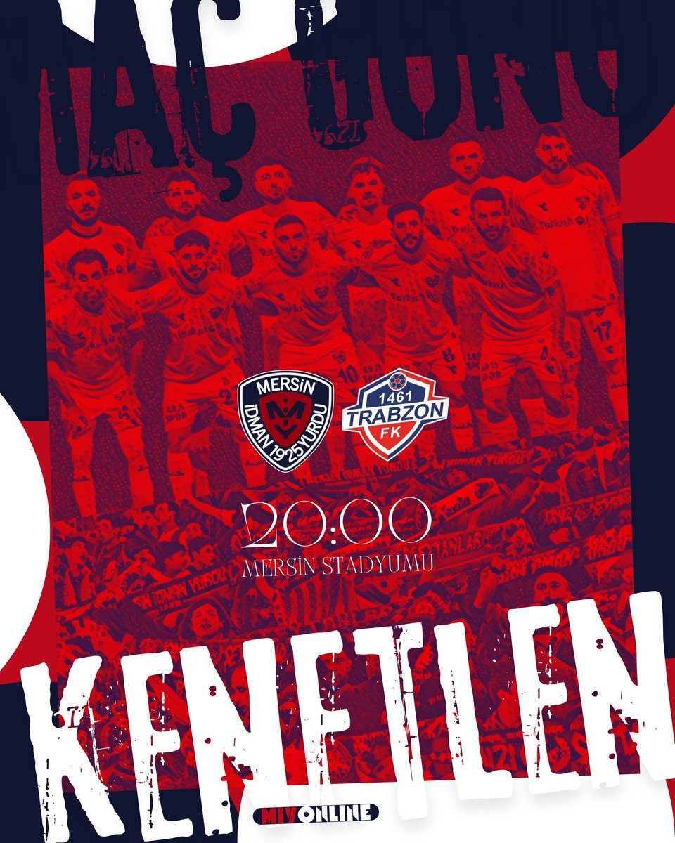 𝐌𝐀𝐓𝐂𝐇 𝐃𝐀𝐘 ⚽

🏆 TFF 2. Lig Play-Off
🗓 2. Tur İlk Maç
🆚 1461 Trabzon FK
🕒 20:00
🏟 Mersin Stadyumu
🔖 #MİYv1461TFK

#MersinİdmanYurdu #1461TrabzonFK #MaçGünü
#MiyOnline