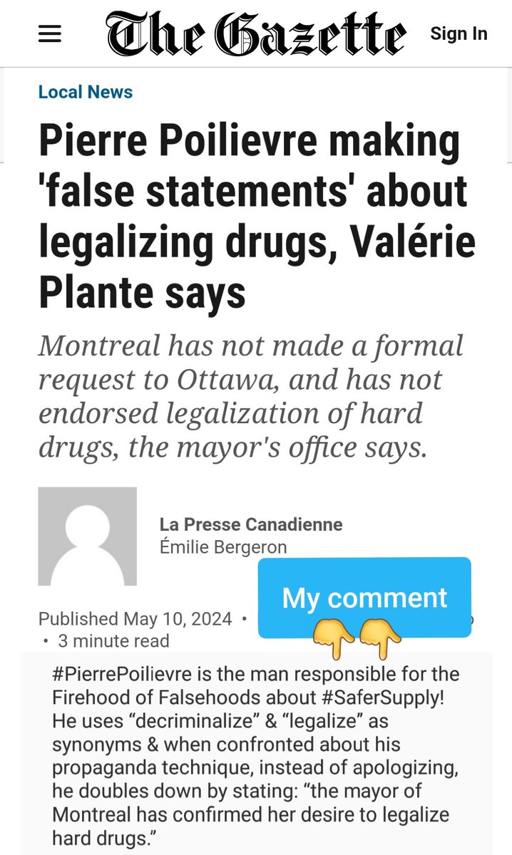 #PierrePoilievre is responsible for the Firehood of Falsehoods about #SaferSupply!

PP uses “decriminalize” & “legalize” as synonyms & when confronted about that deceptive framing, instead of apologizing, he doubles down on his legalization falsehood!

#cdnpoli #cdnpolitics