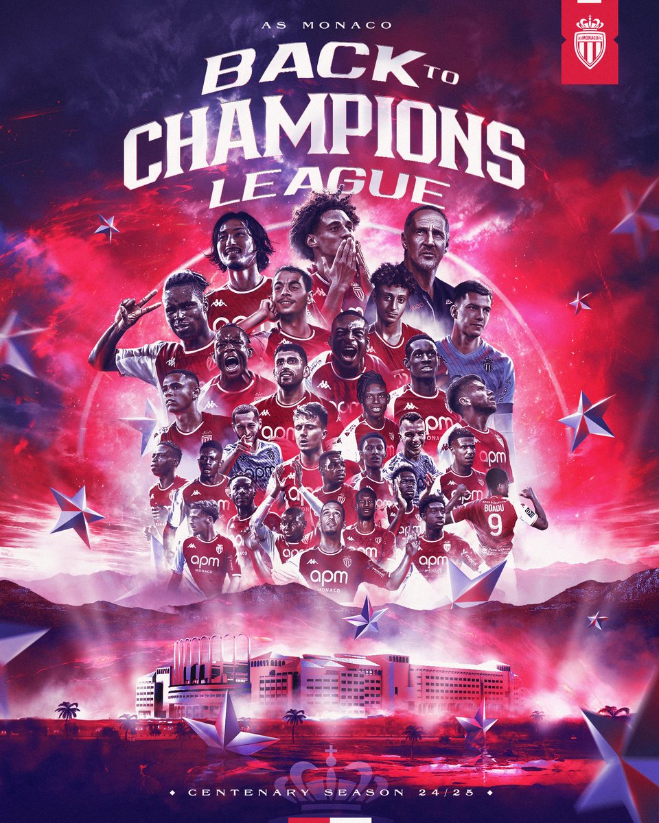 AS_Monaco's tweet image. 𝗡𝗢𝗨𝗦 𝗦𝗢𝗠𝗠𝗘𝗦 𝗗𝗘 𝗥𝗘𝗧𝗢𝗨𝗥 🇪🇺🔙
 
@ChampionsLeague, HERE WE COME 🔥