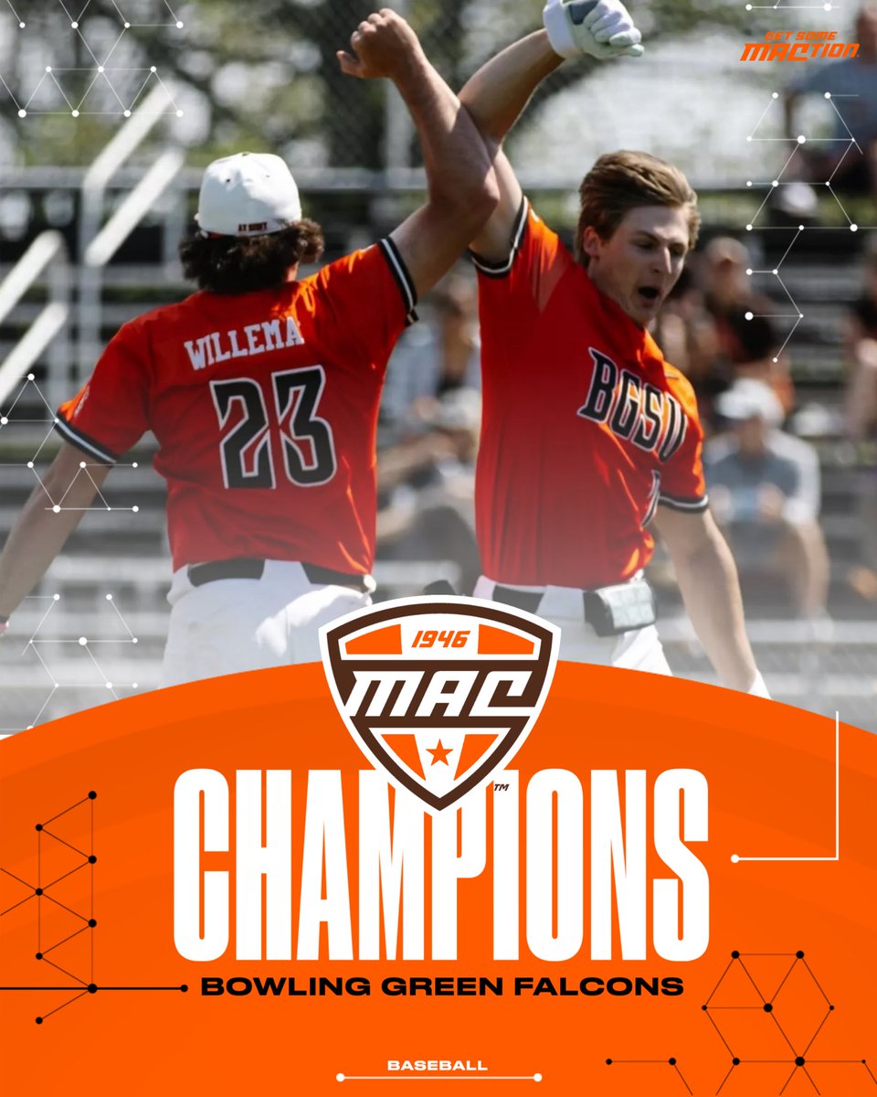 AY ZIGGY! ⚾️ The Falcons (29-18, 21-6 MAC) have claimed the outright MAC Regular Season title for the first time since 2009 and will be the No. 1 seed in the upcoming MAC Tournament! 🎟️: bit.ly/4a6mSF8 | #MACtion