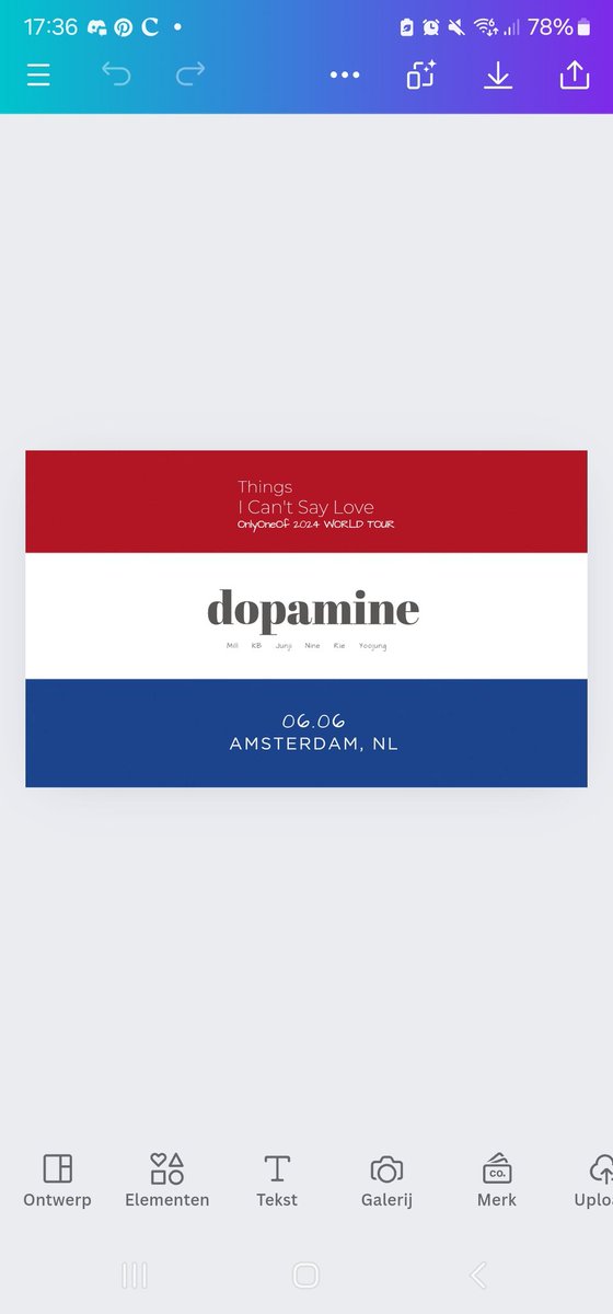 I made 3 big flags for OnlyOneOf in Amsterdam and me and my friend are also making photocards and keychains to give away! So stay updated! We will be there very early!

#Dopamine #OnlyOneOfWorldTour2024