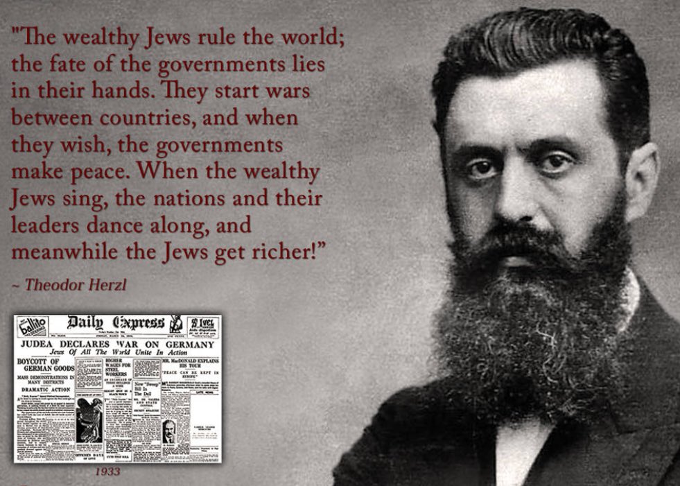 The founder of Zionism. History is repeating itself.