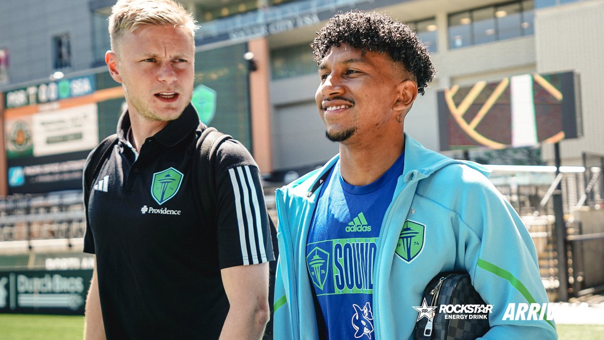 SoundersFC's tweet image. The boys are in the building 💪

@rockstarenergy | #PORvSEA