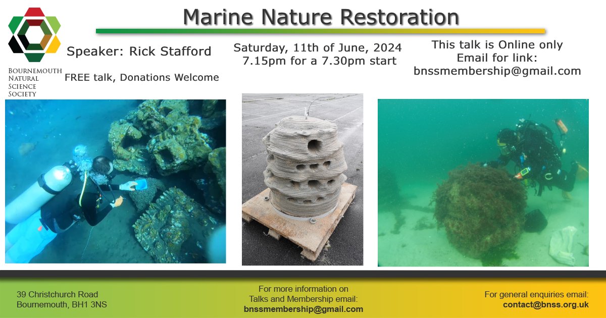 Rick is a marine ecologist working in multiple marine conservation disciplines. Rick will tell us about marine nature restoration both locally and further afield in tropical waters.