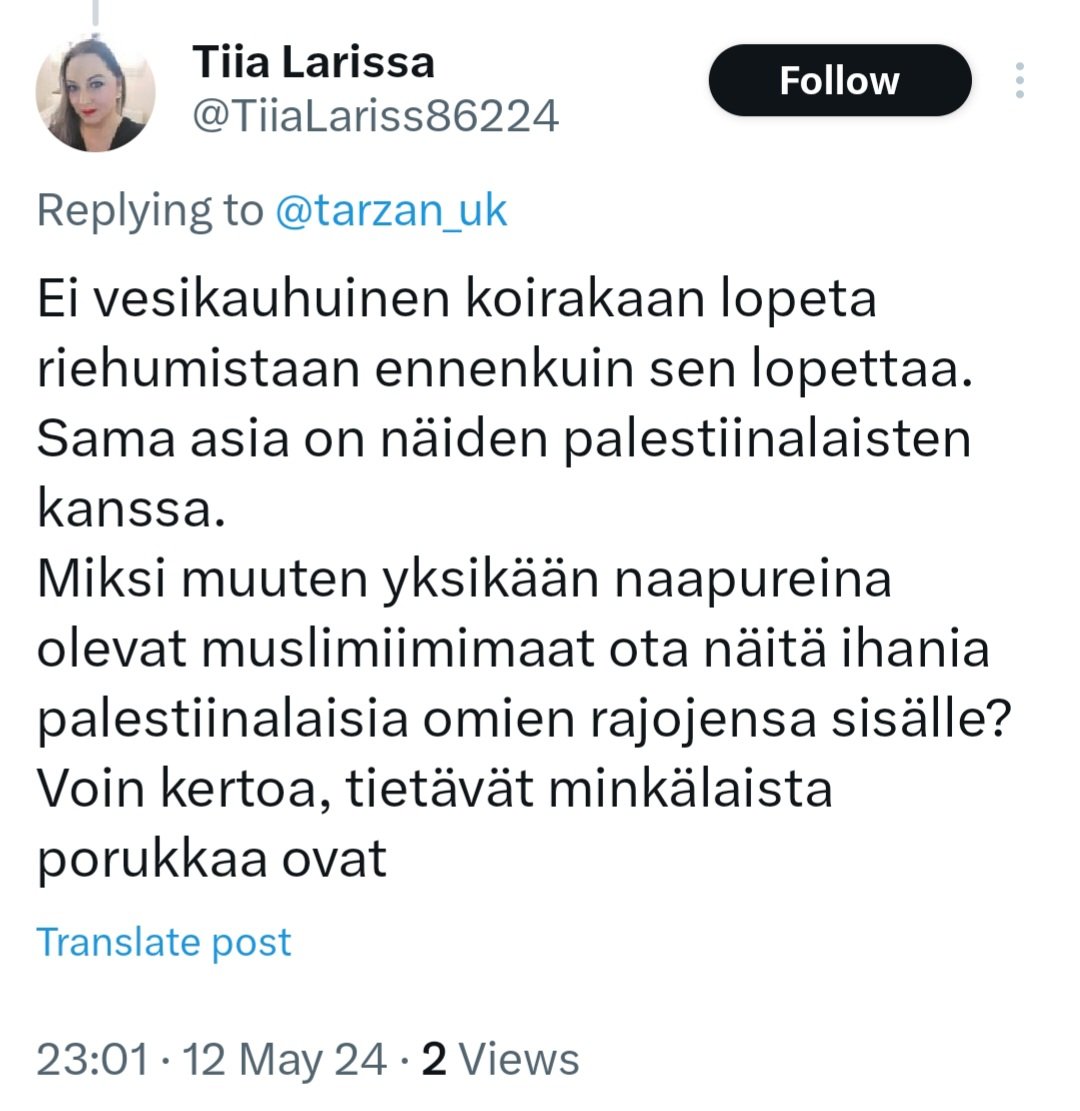 Tiian kaltaiset ihmiset saavat minut voimaan pahoin.