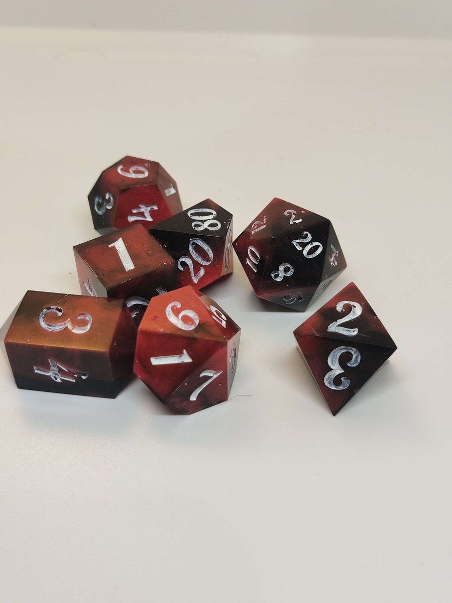 MothHeadTable's tweet image. You should buy my dice. Im not going to try to trick you or anything, I just thing you would like this set themed after the WOLF by Siames. 

mothheadtabletop.etsy.com
