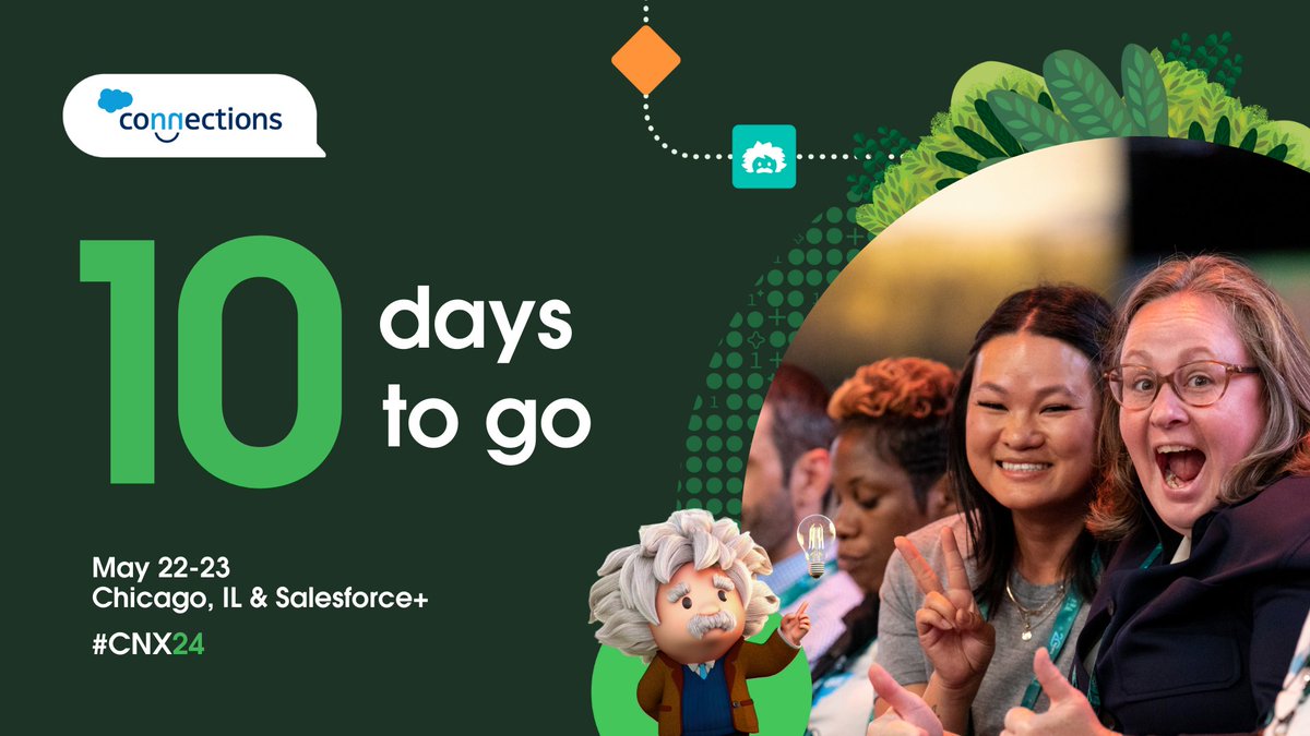 Who else is counting down the days to #CNX24? 🙋 Psst... there's still time to register: sforce.co/44AGzUo