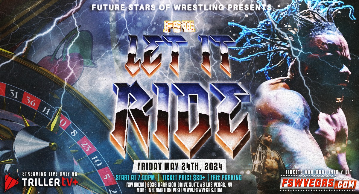 Kick off a big #MemorialDay weekend of wrestling with FSW! FSW Let It Ride Fri May 24, 7:00PM PST LIVE on @FiteTV+ FSW Arena | #LasVegas 𝙁𝙚𝙖𝙩𝙪𝙧𝙞𝙣𝙜 - @Mazzerati3 vs. @BrittnieBrooks - FSW Heavyweight Champion @ShogunThaGod + more! Ticket info coming soon!