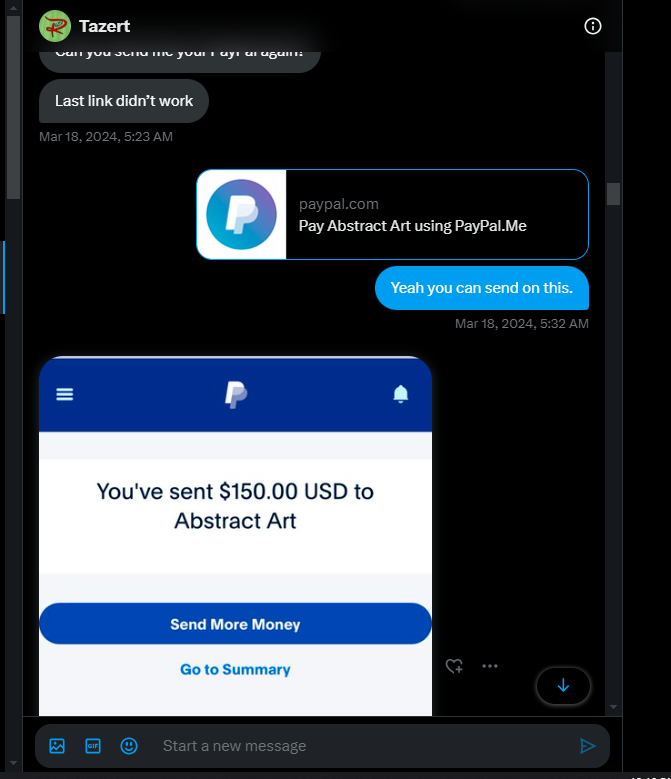 EmilyVtuber112's tweet photo. If someone thinks I'm a scammer and is hesitant to commission art projects from me on Twitter, then I've uploaded these screenshots for them. which are from my clients who've commissioned special art projects from me.  If you'd like, you can also ask my clients about me.✨ https://t.co/35f5Jmnz7f