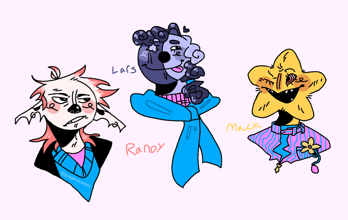 These are some of my ocs. Whoopee! #digitalart #ocart