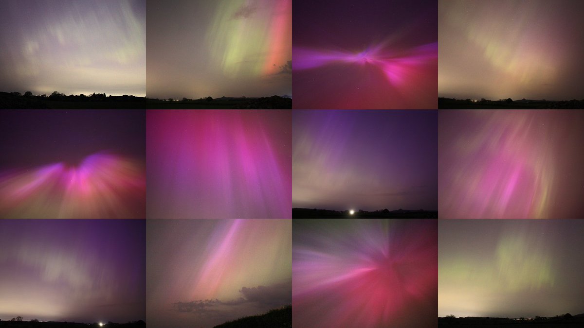 Just some of the many pictures of the #Aurora I got from Friday night. Truly a display for the ages 😃 #AuroraBorealis #NorthernLights #NorthernLightsUK #SolarStorm #SolarStorm2024