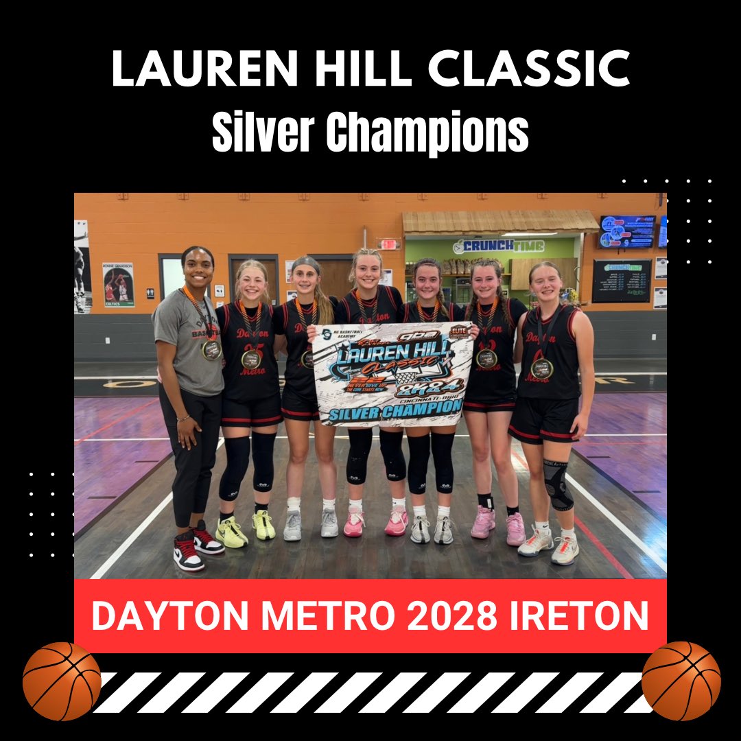 Dayton Lady Hoopstars (@2028dlh) on Twitter photo Playing up a year to the 9th Grade Division, Dayton Metro 2028 Ireton brought home the Silver Championship at the 2024 Lauren Hill Classic, going 4-1 on the weekend! #laurenhillclassic <a href="/DayMetroHoops/">Dayton Metro Hoops</a> <a href="/gbabasketball/">Girls Basketball Association / GBA</a> Playing up a year to the 9th Grade Division, Dayton Metro 2028 Ireton brought home the Silver Championship at the 2024 Lauren Hill Classic, going 4-1 on the weekend! #laurenhillclassic <a href="/DayMetroHoops/">Dayton Metro Hoops</a> <a href="/gbabasketball/">Girls Basketball Association / GBA</a>