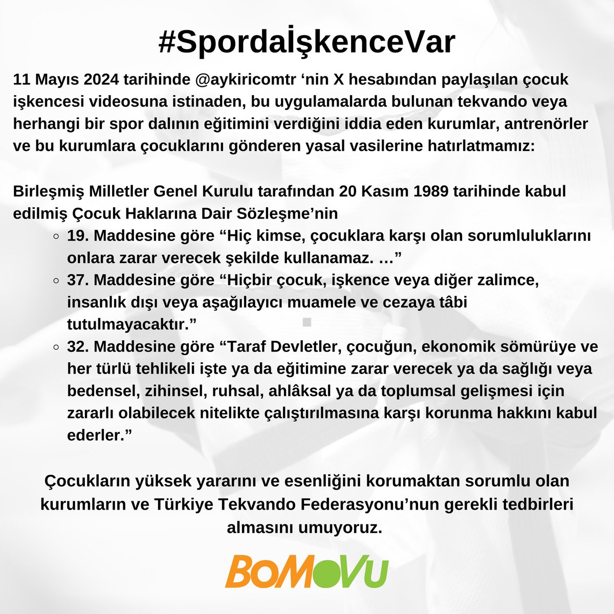 #SpordaİşkenceVar