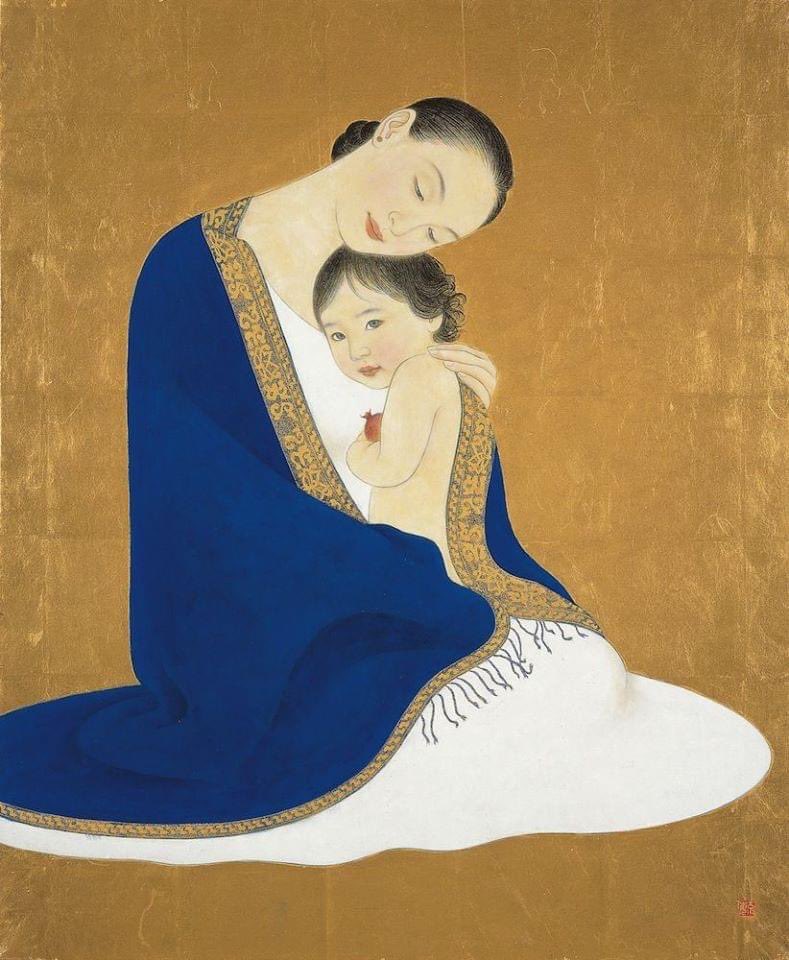 Arte: Ikuyo Yasuda, 
Mother and Child.