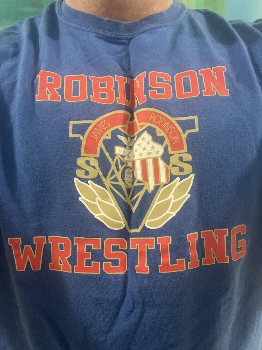 #WrestlingShirtADayInMay another gem from @RobinsonWRSTL