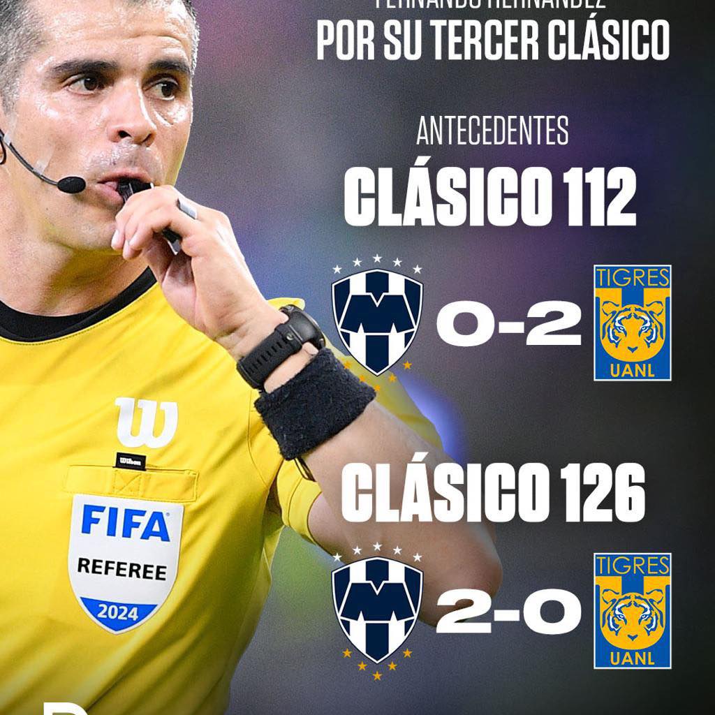 El historial de Fernando Hernández en sus participaciones en #ClásicoRegio 📸 @POSTADeportes