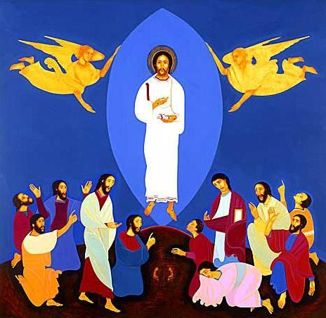 The Ascension by Michael O'Brien (1948 -   )
#DivinityArrived #soulfulart #artandfaith #apaintingeveryday
#LoveCameDown #betweenstories #KyrieEleison #goodfriday #easter #resurrection #emmaus #prayers #AscensionDay More info in comments. 1/4
