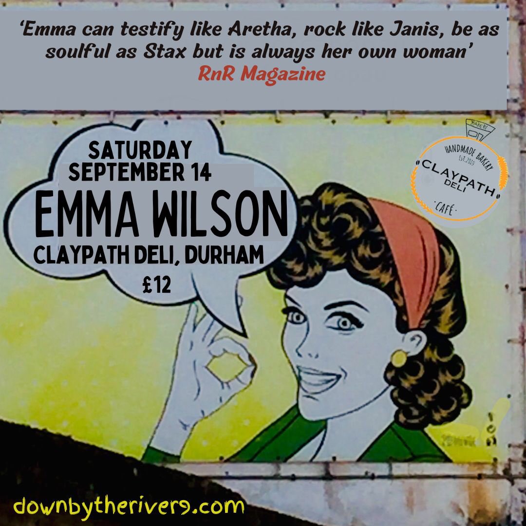Coming to Durham… Emma Wilson (acoustic show) - @RocknReelR2 clearly rate her highly.