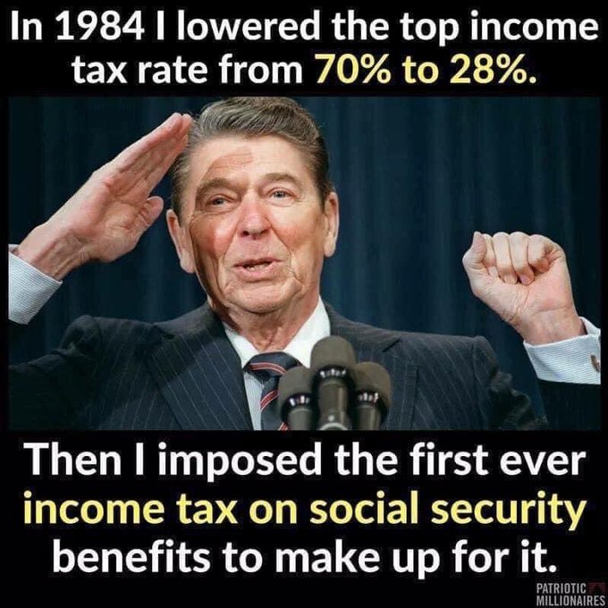 I'm fine with going back ore Reagan. No man until had some more to destroy America and the unions. I have 2 pensions, one with the Government (20 & counting), and one with a private Corp (20 years). Coros used to share the wealth, not anymore. #MAGA #MAGA2024 #Trump2024 @POTUS