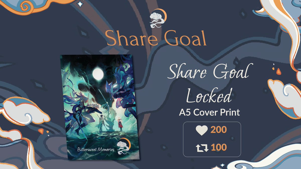 ☁️Bittersweet Memories: Share Goal☁️

Ever seen a cover so gorgeous that you wanted to hang it on your wall? To add @elodeas's stunning cover print to ALL physical orders, help us reach our share goal!

💙 200 Likes + 🔁 100 RTs = Unlocked!
🛒Shop now: quintetmemorieszine.bigcartel.com