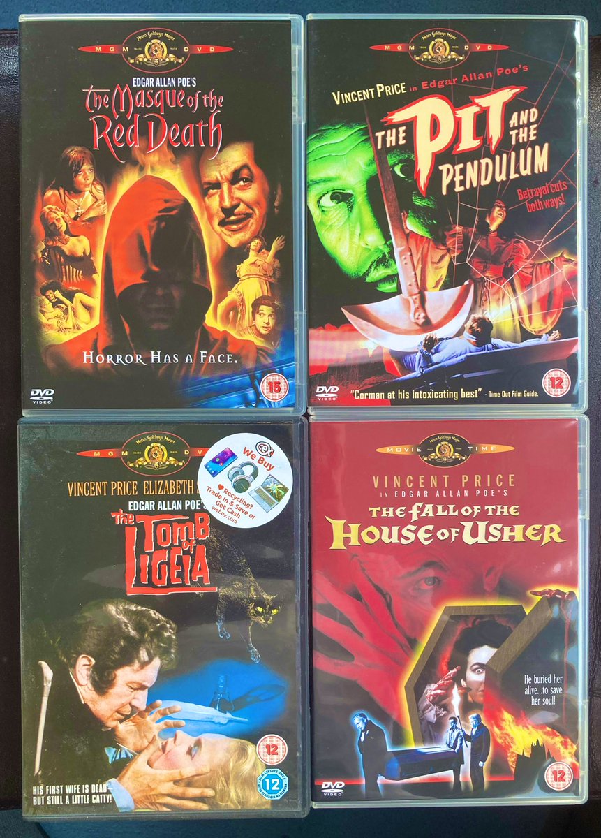 From the DVD shelves … #RogerCorman Sunday scaries viewing. #physicalmedia