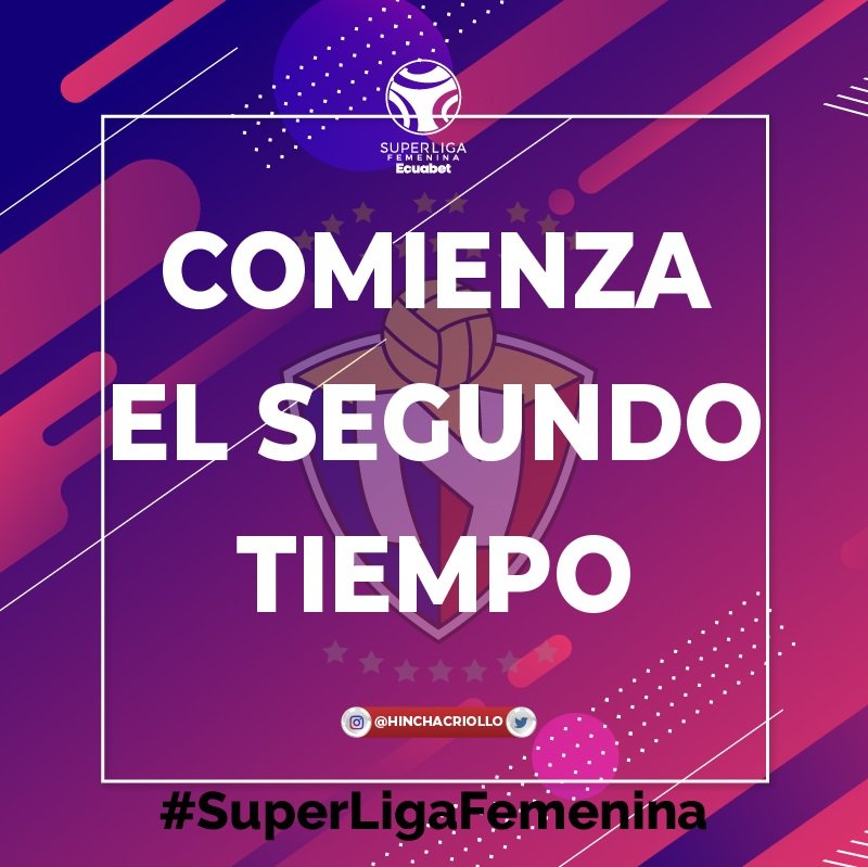 #Ldu 2 - 0 #ElNacional
#SuperLigaFemenina