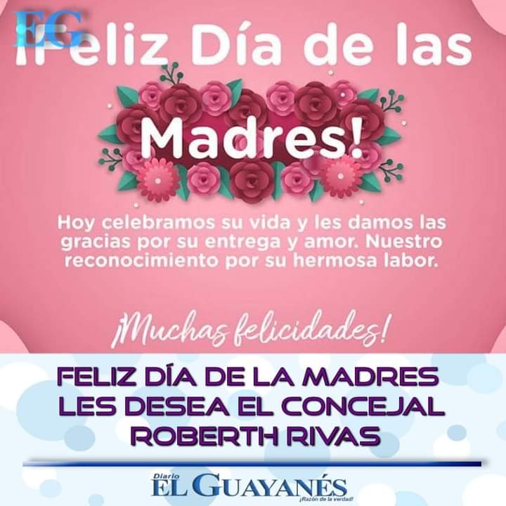 Desde la Comisión Permanente de Desarrollo Social integral y Salud del Concejo Municipal Bolivariano de Caroní, queremos rendir un homenaje especial a todas las Madres Venezolanas, mujeres valientes y esforzadas que demuestran su amor y dedicación cada día. 

Felicidades!