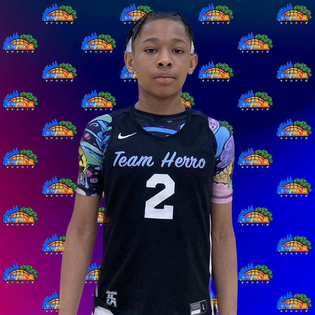 So many weapons from the @team_herro 12U backcourt as they cruise to a win. Robert Plump led them with 16 points and Xavier Smith had 13. Juju Leach is another talented guard to know from the group. @ny2lasports @GNBABASKETBALL