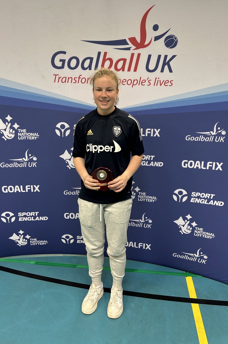 @GoalballUK @RNC_Hereford @TalentedAthlete Top Female Goalscorer for the season Intermediate (South) region Division A Megan Smithson Booth