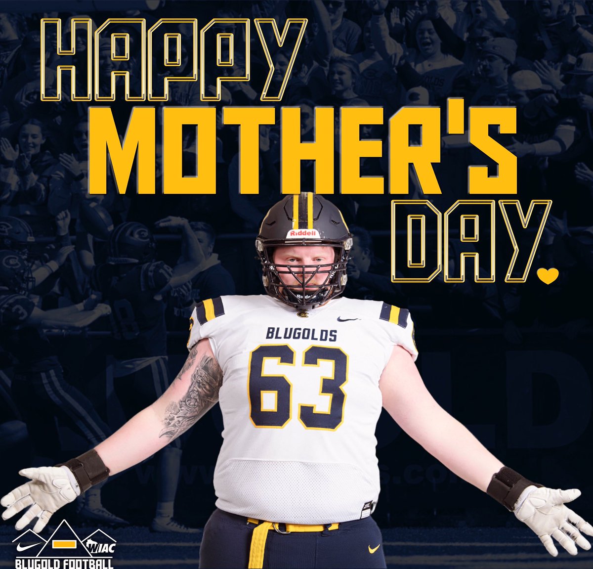 Happy Mother’s Day to all our Blugold Mothers out there! BIG bear hugs to all of you!!! #ROLLGOLDS x #CTM25