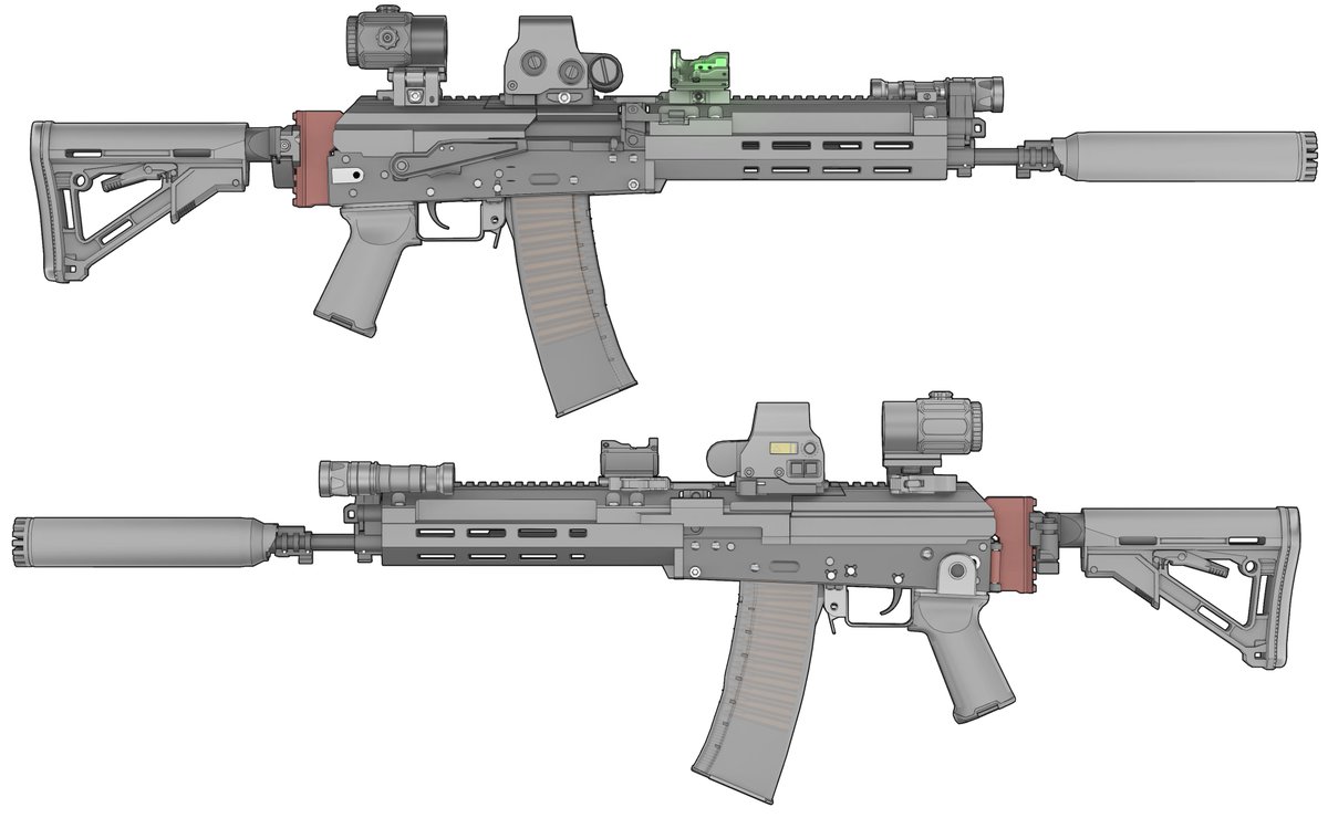 AK-19 with the notional chassis kit.