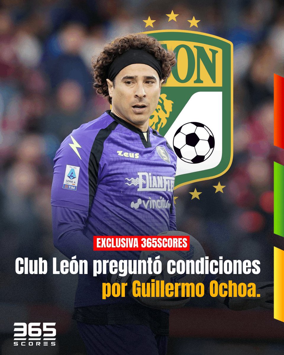 Guillermo Ochoa ¿Regresa a la @LigaBBVAMX? @clubleonfc se muestra interesado en el arquero mexicano ante la salida de Rodolfo Cota. 📸 @365scoresMX